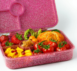 Lekkabox® Glamour Lunchbox 4 vakken - Pink