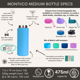 MontiiCo Fusion Universele Thermosfles 475 ml Coastal