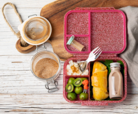 Lekkabox® Glamour Mini Lunchbox 3 vakken - Pink