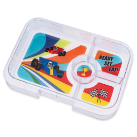 Yumbox Tapas XL Tray 4 vakken Race Cars