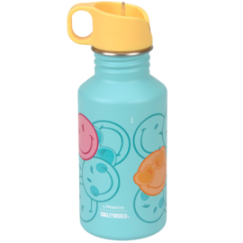Lässig Drinkfles RVS SmileyWorld® Turquoise