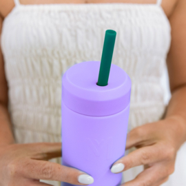 MontiiCo Fusion Flexi Stopper Rietjes voor Smoothie Deksel Pine & Reef