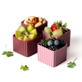 Lekkabox® Bento Vierkante Cups Plum
