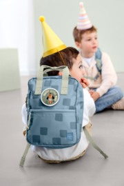 Lässig Mini Square Rugzak Pattern Party Blue