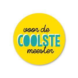 Studio Schatkist Sticker  - Voor de coolste meester