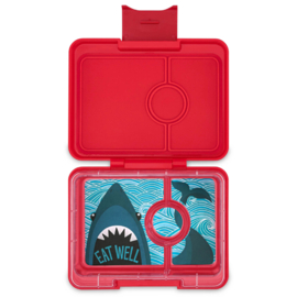 Yumbox Snack 3 vakken Wow Red - Shark