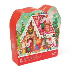 Crocodile Creek Vloerpuzzel Gingerbread House - 36 stukjes
