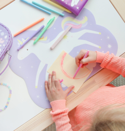 A Little Lovely Company Placemat Jumping Unicorn