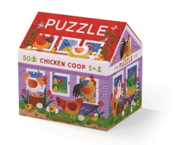 Crocodile Creek Puzzel Chicken Coop House - 50 stukjes