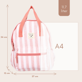 Kidzroom Rugzak Stripe Frenzy Pink
