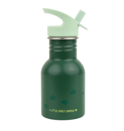 A Little Lovely Company Kleine RVS Drinkfles Dinosaurus