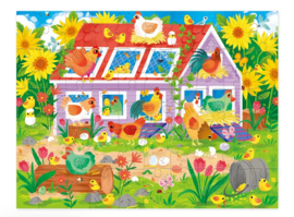 Crocodile Creek Puzzel Chicken Coop House - 50 stukjes