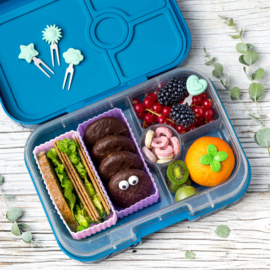 Lekkabox® Bento Rechthoekige Cups Roze/Lila