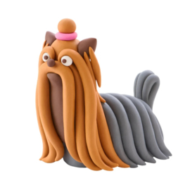 Hey Clay Boetseerklei Dog Story - 6 figuren