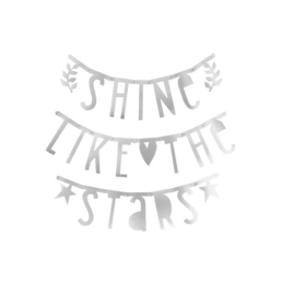 A Little Lovely Company Letter Banner Zilver