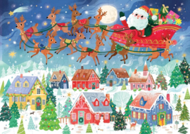 Crocodile Creek Puzzel Santa's Visit - 100 stukjes