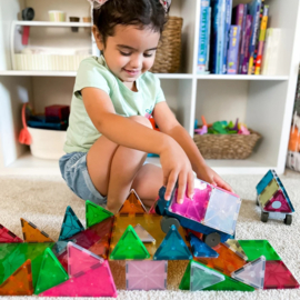 MAGNA-TILES® Cars Set Purple & Red 2 stuks