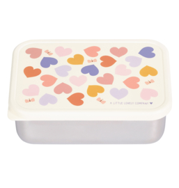 A Little Lovely Company RVS Lunchbox Hartjes