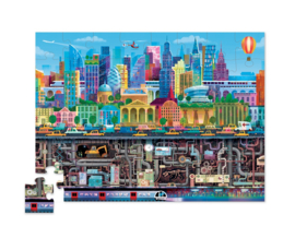 Crocodile Creek Puzzel Above & Below City - 48 stukjes