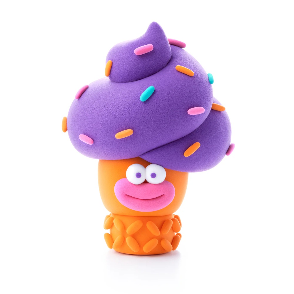 Hey Clay Boetseerklei Nice Ice Cream Windy Sprinkle, Choco Pop & Warm Ice - 3 figuren