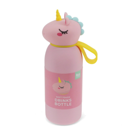Rex London Drinkfles Met Dierenkop 350 ml Eenhoorn
