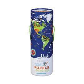 Crocodile Creek Puzzel & Poster World - 200 stukjes