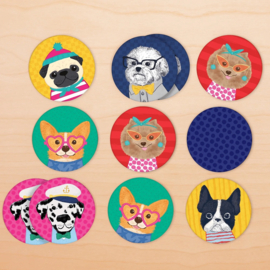 Mudpuppy Mini Memory Game - Dog Portraits