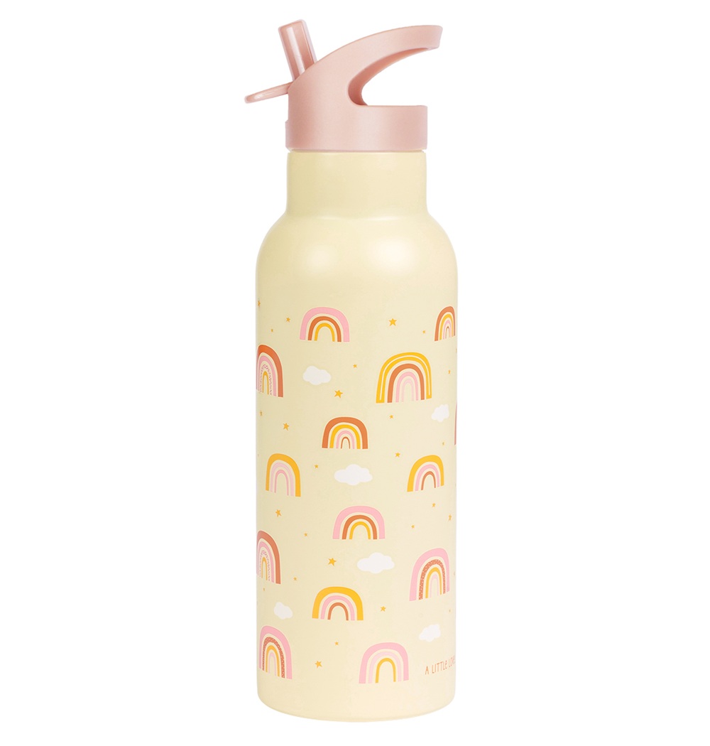 A Little Lovely Company Drinkfles Rainbows RVS XL