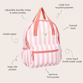 Kidzroom Rugzak Stripe Frenzy Pink