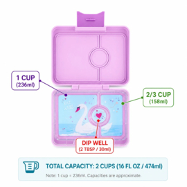 Yumbox Snack 3 vakken Ami Purple - Swan