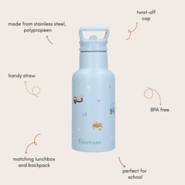 Kidzroom Drinkfles Little Story RVS