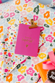 KP® Cadeaukaartje Voor de liefste juf!