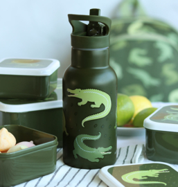 A Little Lovely Company Drinkfles Krokodillen RVS