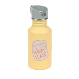 Lässig Drinkfles RVS Happy Trails Flower