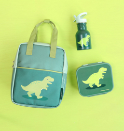 A Little Lovely Company Kleine RVS Drinkfles Dinosaurus