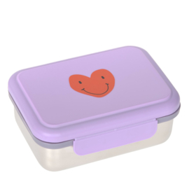 Lässig Lunchbox RVS Little Gang Heart Lilac