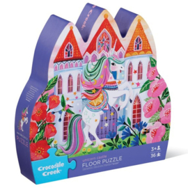 Crocodile Creek Vloerpuzzel Unicorn Castle - 36 stukjes