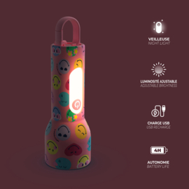 MOB Glowy Smiley World - Roze
