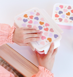 A Little Lovely Company Bento Lunchbox Hartjes