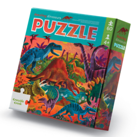 Crocodile Creek Foliepuzzel Dazzling Dinosaurs - 60 stukjes