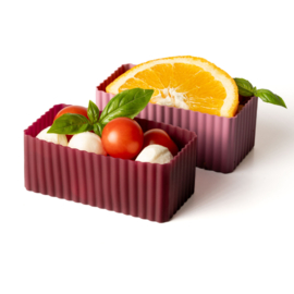 Lekkabox® Bento Rechthoekige Cups Plum