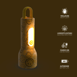 MOB Glowy Smiley World - Geel