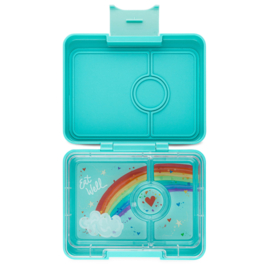 Yumbox Snack 3 vakken Misty Aqua - Rainbow