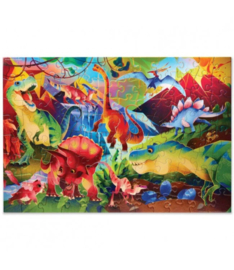 Crocodile Creek Holografische Puzzel Dinosaur World - 100 stukjes