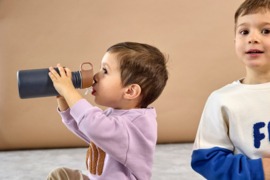 Lässig Drinkfles RVS Little Gang Smile Navy