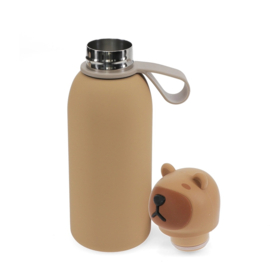 Rex London Drinkfles Met Dierenkop 350 ml Capibara