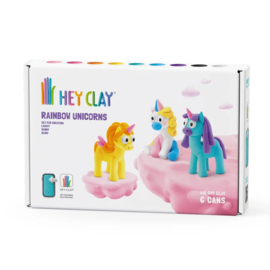 Hey Clay Boetseerklei Rainbow Unicorns Lighty, Sunny & Rainy - 3 figuren