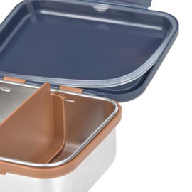 Lässig Lunchbox RVS Little Gang Smile Navy
