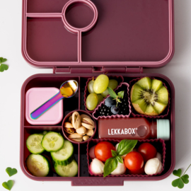 Lekkabox® Bento Vierkante Cups Plum