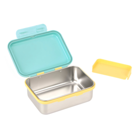 Lässig Lunchbox RVS SmileyWorld® Turquoise